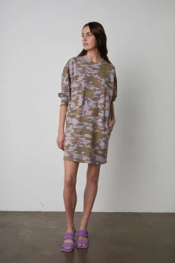 Velvet By Graham & Spencer PIPER CAMO DRESS