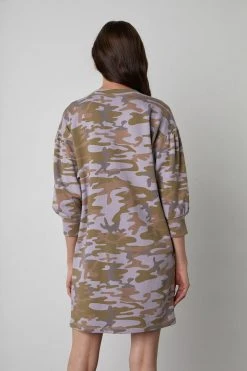 Velvet By Graham & Spencer PIPER CAMO DRESS