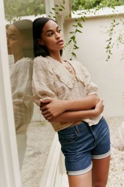 Velvet By Graham & Spencer CARAH LINEN BLOUSE