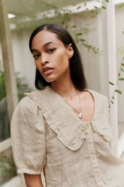 Velvet By Graham & Spencer CARAH LINEN BLOUSE