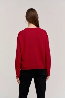 Velvet By Graham & Spencer BRYNNE CASHMERE CREW NECK SWEATER