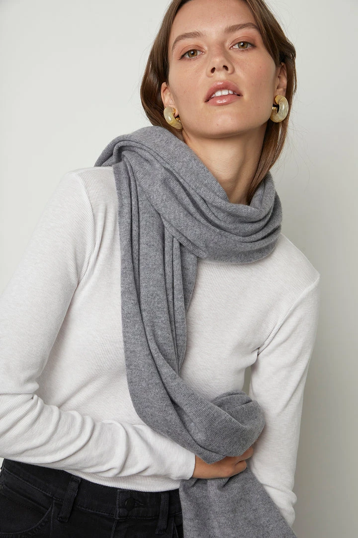 Velvet By Graham & Spencer Womens MEL CASHMERE SCARF 1 Velvet By Graham & Spencer Womens MEL CASHMERE SCARF