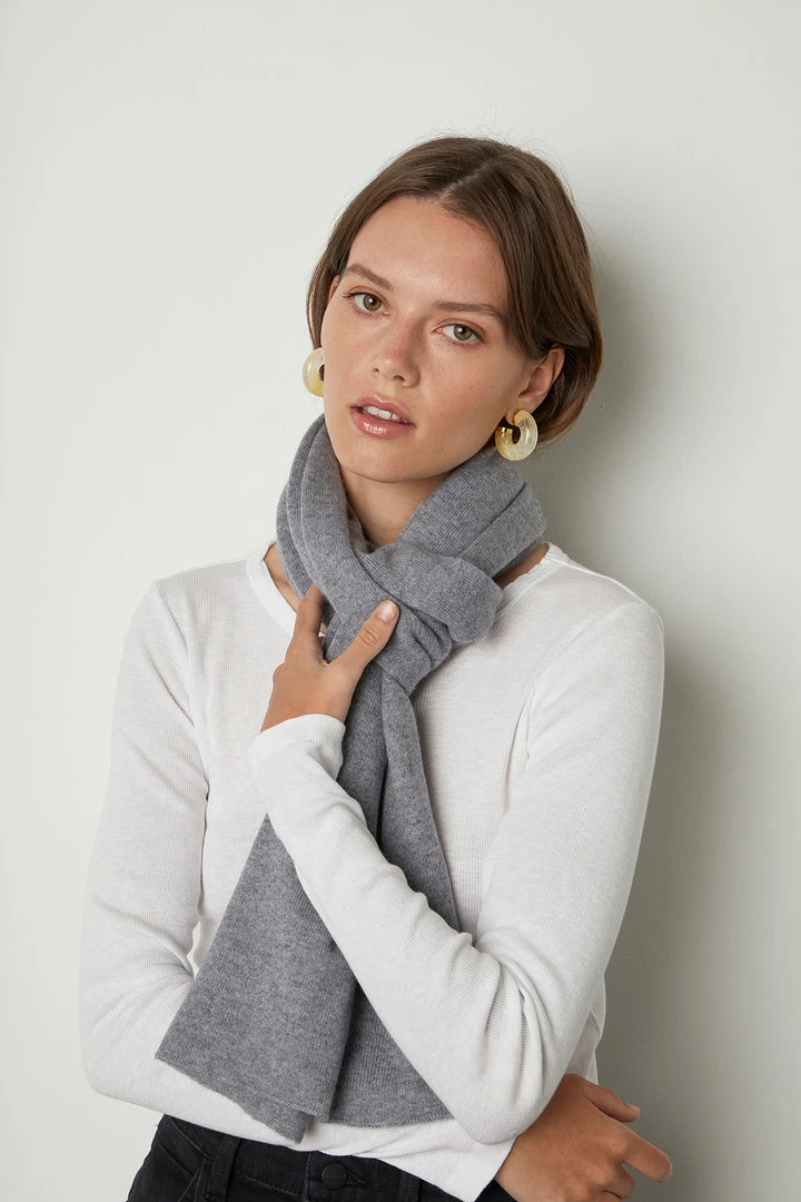 Velvet By Graham & Spencer Womens MEL CASHMERE SCARF 2 Velvet By Graham & Spencer Womens MEL CASHMERE SCARF