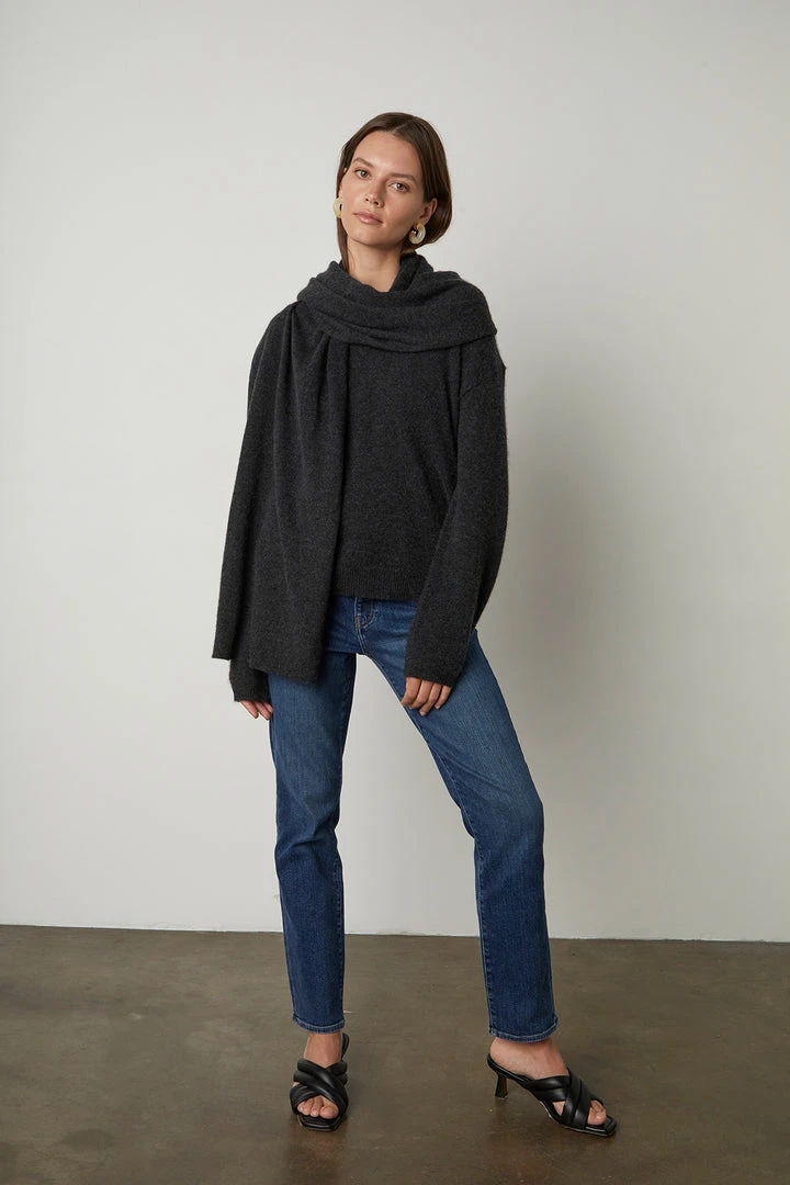 Velvet By Graham & Spencer Womens MEL CASHMERE SCARF 7 Velvet By Graham & Spencer Womens MEL CASHMERE SCARF