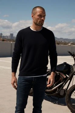 Velvet By Graham & Spencer BIRCH CASHMERE SWEATER Mens