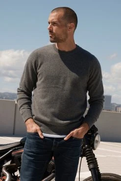 Velvet By Graham & Spencer BIRCH CASHMERE SWEATER Mens