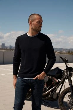 Velvet By Graham & Spencer BIRCH CASHMERE SWEATER Mens