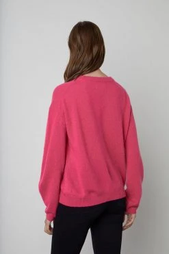 Velvet By Graham & Spencer BRYNNE CASHMERE CREW NECK SWEATER