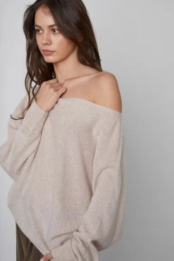 Velvet By Graham & Spencer Womens JULIET CASHMERE SWEATER