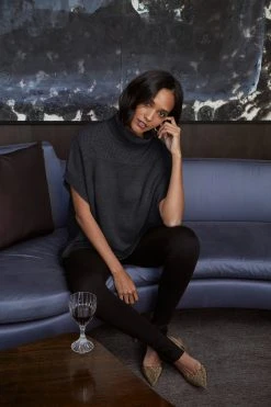 Velvet By Graham & Spencer CASSIA CASHMERE PONCHO