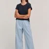 Velvet By Graham & Spencer BROOKLYN CHAMBRAY WIDE LEG PANT Womens