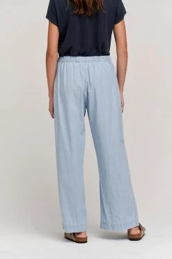 Velvet By Graham & Spencer BROOKLYN CHAMBRAY WIDE LEG PANT Womens