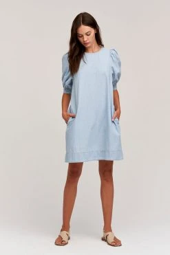 Velvet By Graham & Spencer NAOMI CHAMBRAY SHIFT DRESS