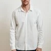 Velvet By Graham & Spencer Mens ARLIE CONTRAST COTTON JERSEY BUTTON-UP SHIRT