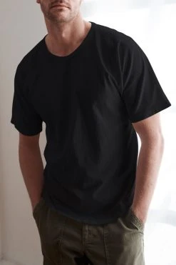 Velvet By Graham & Spencer RICK COTTON JERSEY DROP SHOULDER CREW TEE