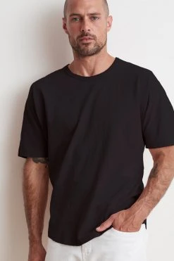 Velvet By Graham & Spencer Mens RICK DROP SHOULDER CREW TEE