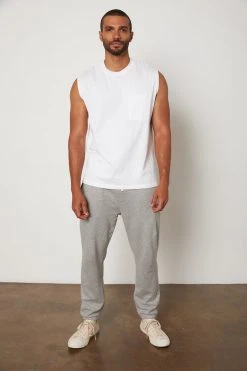 Velvet By Graham & Spencer BODHI CREW NECK MUSCLE TEE Mens