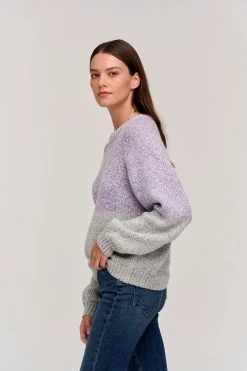 Velvet By Graham & Spencer SKYLAR COLORBLOCK SWEATER