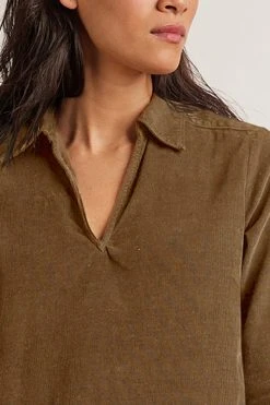 Velvet By Graham & Spencer LANA CORDUROY SHIRT DRESS 21 Velvet By Graham & Spencer LANA CORDUROY SHIRT DRESS