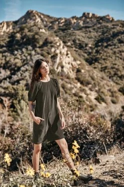 Velvet By Graham & Spencer Womens RYLEIGH CORDUROY DRESS