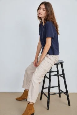 Velvet By Graham & Spencer BEV COTTON CANVAS CARGO PANT Womens