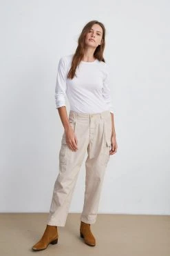 Velvet By Graham & Spencer BEV COTTON CANVAS CARGO PANT Womens