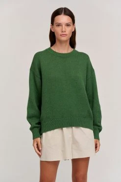 Velvet By Graham & Spencer Womens LAUREN CREW NECK SWEATER