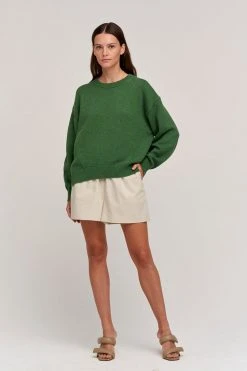 Velvet By Graham & Spencer Womens LAUREN CREW NECK SWEATER