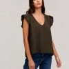 Velvet By Graham & Spencer BREANNA COTTON GAUZE TOP Womens