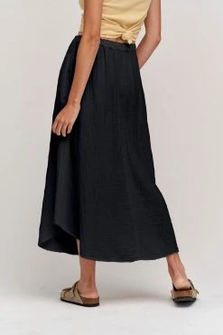 Velvet By Graham & Spencer DANA COTTON GAUZE MIDI SKIRT