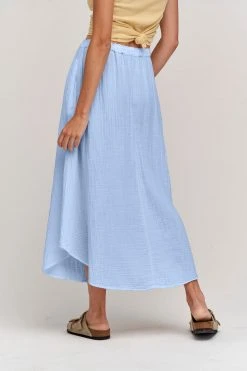 Velvet By Graham & Spencer DANA COTTON GAUZE MIDI SKIRT