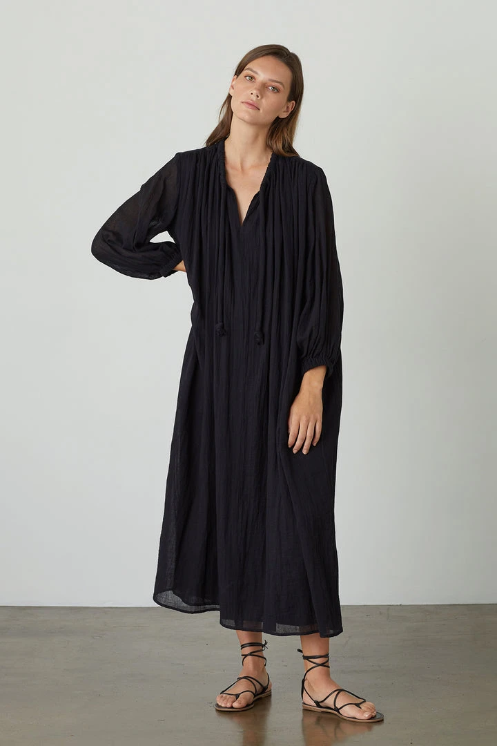 Velvet By Graham & Spencer Womens FRANKIE COTTON GAUZE MAXI DRESS 1 Velvet By Graham & Spencer Womens FRANKIE COTTON GAUZE MAXI DRESS