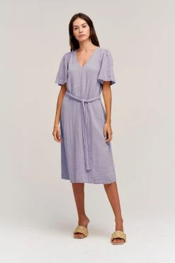 Velvet By Graham & Spencer HAZEL COTTON GAUZE MIDI DRESS