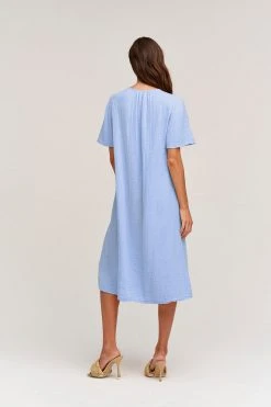 Velvet By Graham & Spencer HAZEL COTTON GAUZE MIDI DRESS