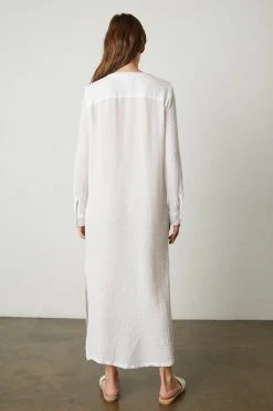 Velvet By Graham & Spencer Womens LORRAINE COTTON GAUZE CAFTAN DRESS 25 Velvet By Graham & Spencer Womens LORRAINE COTTON GAUZE CAFTAN DRESS