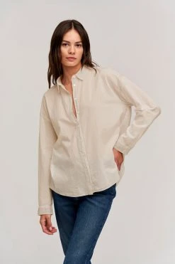 Velvet By Graham & Spencer Womens DEVYN BUTTON-UP SHIRT