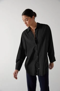 Velvet By Jenny Graham Womens REDONDO BUTTON-UP SHIRT