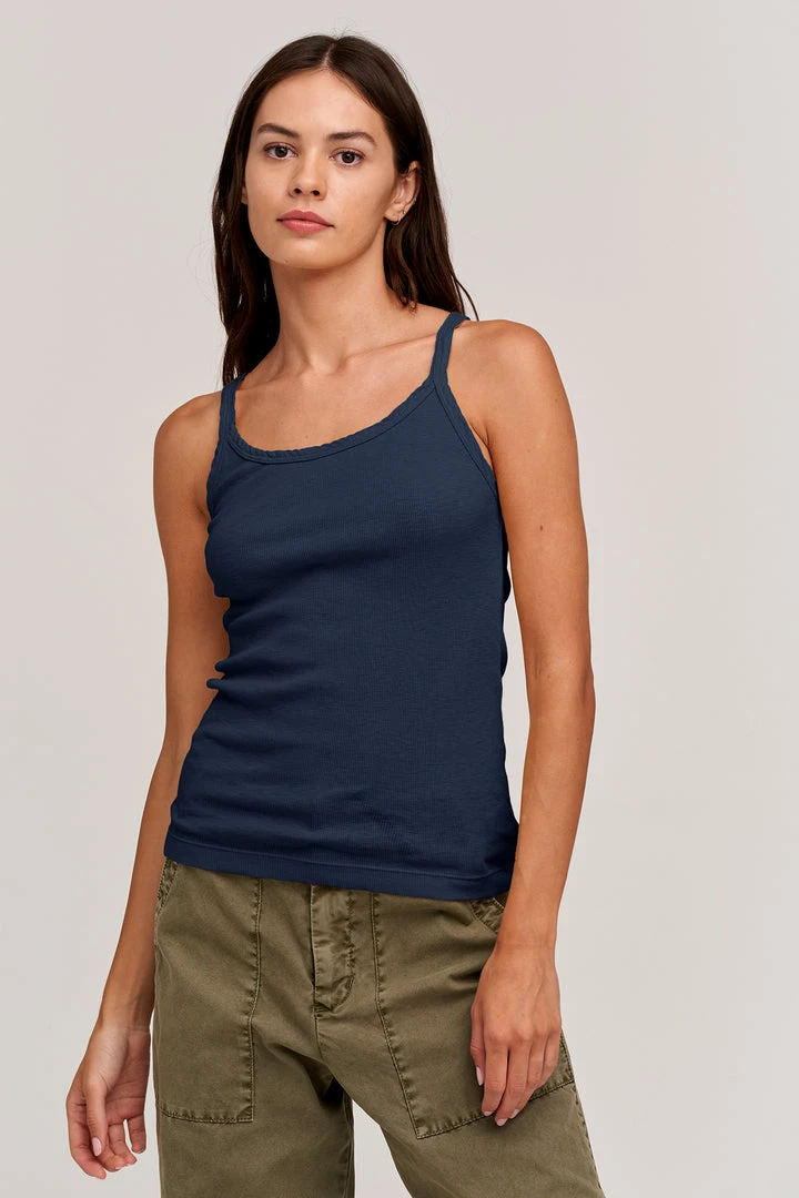 Velvet By Graham & Spencer Womens ALIZA RIBBED COTTON LAYERING TANK 18 Velvet By Graham & Spencer Womens ALIZA RIBBED COTTON LAYERING TANK