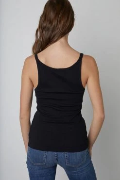 Velvet By Graham & Spencer Womens ALIZA RIBBED COTTON LAYERING TANK 39 Velvet By Graham & Spencer Womens ALIZA RIBBED COTTON LAYERING TANK