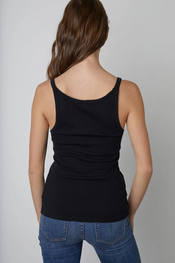 Velvet By Graham & Spencer Womens ALIZA RIBBED COTTON LAYERING TANK 9 Velvet By Graham & Spencer Womens ALIZA RIBBED COTTON LAYERING TANK