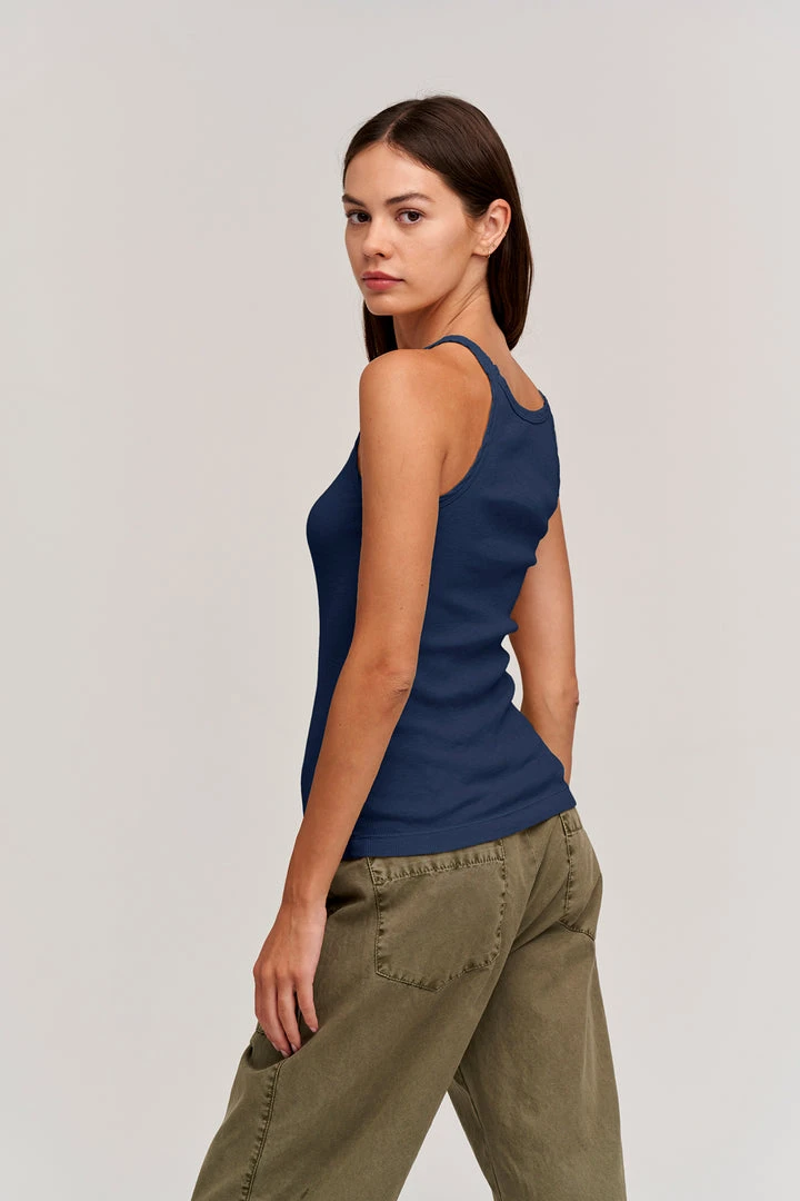 Velvet By Graham & Spencer Womens ALIZA RIBBED COTTON LAYERING TANK 21 Velvet By Graham & Spencer Womens ALIZA RIBBED COTTON LAYERING TANK