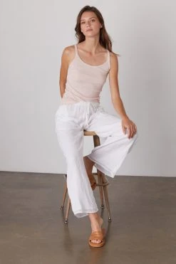 Velvet By Graham & Spencer Womens TWEETIE COTTON GAUZE PANT