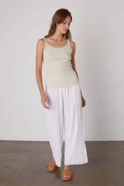 Velvet By Graham & Spencer Womens ALIZA RIBBED COTTON LAYERING TANK 56 Velvet By Graham & Spencer Womens ALIZA RIBBED COTTON LAYERING TANK