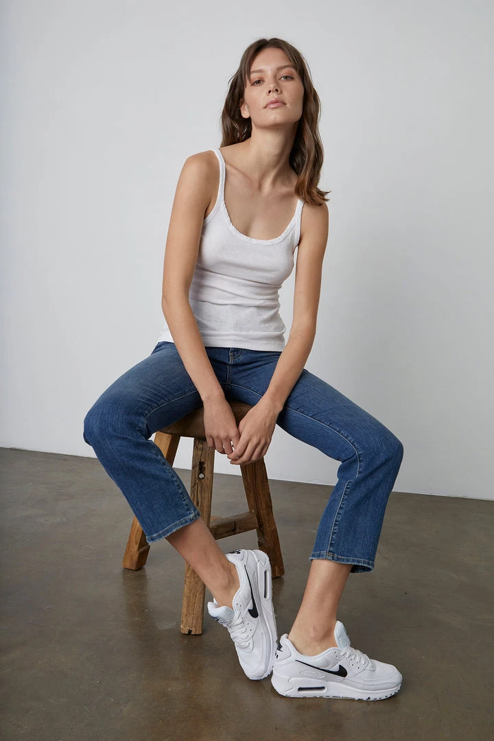 Velvet By Graham & Spencer Womens ALIZA RIBBED COTTON LAYERING TANK 17 Velvet By Graham & Spencer Womens ALIZA RIBBED COTTON LAYERING TANK