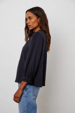 Velvet By Graham & Spencer BARBARA 3/4 SLEEVE TEE Womens 12 Velvet By Graham & Spencer BARBARA 3/4 SLEEVE TEE Womens