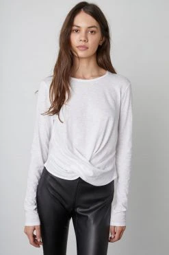 Velvet By Graham & Spencer BEATRICE FRONT TWIST TEE