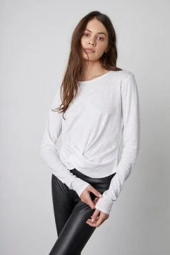 Velvet By Graham & Spencer BEATRICE FRONT TWIST TEE