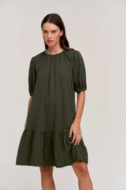 Velvet By Graham & Spencer BECCA PUFF SLEEVE DRESS Womens