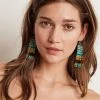 Velvet By Graham & Spencer FREYA BEADED FRINGE EARRINGS BY BLUMA PROJECT Womens