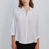 Velvet By Graham & Spencer DAYNA 3/4 SLEEVE BUTTON-UP BLOUSE